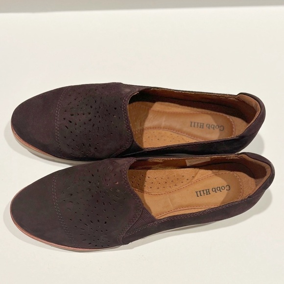NWOT Rockport Cobb Hill by New Balance Lacy slip on Suide Loafer Eggplant size 6 - Picture 6 of 11